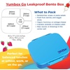 image:imageYumbox Go Leakproof Bento Lunch Box for Kids Teens amp Adults Lima GreenCharcoal Gray