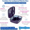 image:imageYumbox Go Leakproof Bento Lunch Box for Kids Teens amp Adults Lima GreenCharcoal Gray