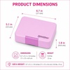 image:imageYumbox Leakproof Snack Box  Ami Purple Swan TrayAmi Purple Swan