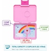 image:imageYumbox Leakproof Snack Box  Ami Purple Swan TrayFifi Pink with Rainbow Tray