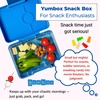 image:imageYumbox Leakproof Snack Box  Ami Purple Swan TrayJurassic Green Shark