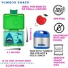 image:imageYumbox Leakproof Snack Box  Ami Purple Swan TrayJurassic Green Shark