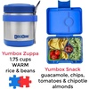 image:imageYumbox Leakproof Snack Box  Ami Purple Swan TrayJurassic Green Shark