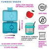 image:imageYumbox Leakproof Snack Box Jurassic Green SharkGlitter Blue