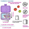 image:imageYumbox Panino Leakproof Bento Lunch Box Power Pink RainbowLavande Purple Unicorn