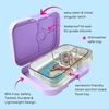 image:imageYumbox Panino Leakproof Bento Lunch Box Power Pink RainbowLavande Purple Unicorn