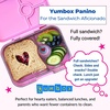 image:imageYumbox Panino Leakproof Bento Lunch Box Power Pink RainbowLavande Purple Unicorn