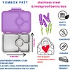 image:imageYumbox Prt Leakproof Stainless Steel Bento Lunch Box Lavande PurpleLavande Purple