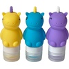 image:imageYumbox Silicone Mini Squeeze Bottles Set of 3  Unicorn Leakproof Condiment Squeeze Bottles Sauce containers for lunch box salad dressing bottles with flip cap easy fill and cleanUnicorns