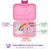image:imageYumbox Tapas Leakproof Bento Box 4 Compartments Capri PinkCapri Pink Rainbow
