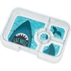 image:imageYumbox Tapas Leakproof Bento Box 4 Compartments Capri PinkDeep Blue Shark