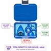 image:imageYumbox Tapas Leakproof Bento Box 4 Compartments Capri PinkDeep Blue Shark