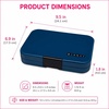 image:imageYumbox Tapas Leakproof Bento Box 4 Compartments Capri PinkDeep Blue Shark