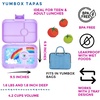 image:imageYumbox Tapas Leakproof Bento Box 4 Compartments Capri PinkSeville Purple Rainbow