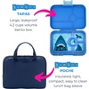 image:imageYumbox Tapas Leakproof Bento Box 4 Compartments Capri PinkTrue Blue  Shark