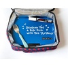 image:imageYumbox Tapas Leakproof Bento Box 5 Compartments Antibes BlueMonte Carlo Blue with Clear Navy Tray