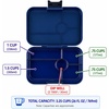 image:imageYumbox Tapas Leakproof Bento Box 5 Compartments Antibes BlueMonte Carlo Blue with Clear Navy Tray