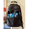 image:imageYumbox Wide Opening Sandwich BagSnack Bag Insulated Interior Reusable Fabric Easy Touch and Pull Closure Washable Food Safe BPA Free 8 x 75in  Pack of 2 Lunar and Navy BlueCamo Shark