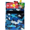 image:imageYumbox Wide Opening Sandwich BagSnack Bag Insulated Interior Reusable Fabric Easy Touch and Pull Closure Washable Food Safe BPA Free 8 x 75in  Pack of 2 Lunar and Navy BlueCamo Shark