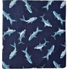 image:imageYumbox Wide Opening Sandwich BagSnack Bag Insulated Interior Reusable Fabric Easy Touch and Pull Closure Washable Food Safe BPA Free 8 x 75in  Pack of 2 Lunar and Navy BlueCamo Shark