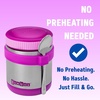 image:imageYumbox Zuppa 14oz Thermal Food Jar Triple Insulated PurpleBijoux Purple With Holder