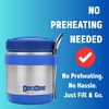 image:imageYumbox Zuppa 14oz Thermal Food Jar Triple Insulated PurpleNeptune Blue With Utensil Holder