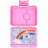 image:imageYumbox Leakproof Snack Box Jurassic Green SharkFifi Pink with Rainbow Tray