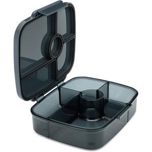 image:imageYumbox Go Leakproof Bento Lunch Box for Kids Teens amp Adults Lima GreenCharcoal Gray