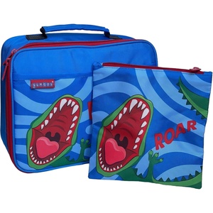 image:imageYumbox Lunch Bag  Free Reusable Sandwich Bag Insulated Kids Lunch box Perfect for Preschool Kindergarten and Summer Camp Easy to Clean Fun Dino PrintDino Plus Sandwich Bag
