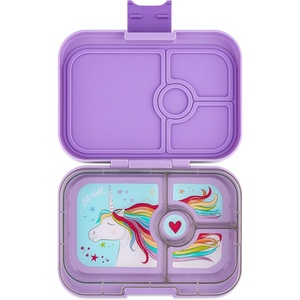 image:imageYumbox Panino Leakproof Bento Lunch Box Power Pink RainbowLavande Purple Unicorn