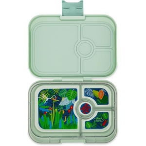 image:imageYumbox Panino Leakproof Bento Lunch Box Power Pink RainbowSage Green Jungle