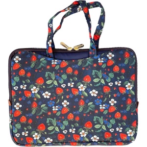 image:imageYumbox Poche  Insulated Sleeve Lunch Box with Handles and Exterior Pockets Strawberry FieldsStrawberry Fields