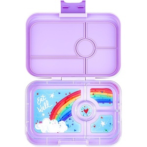 image:imageYumbox Tapas Leakproof Bento Box 4 Compartments Capri PinkSeville Purple Rainbow