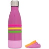 image:imageYumbox Aqua Stainless Steel Triple Insulated Water Bottle 14 oz 420 ml Pacific Pink