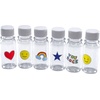 image:imageYumbox Mini Wellness 2oz Juice Bottles with Caps Pack of 6 Fun Designs Reusable Refillable Recyclable Food Grade Plastic Ginger Shots Smoothie bottle Leakproof caps