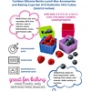 image:imageYumbox Silicone Bento Lunch Box Accessories and Baking Cups Set of 8 Multicolor Mini Cubes 2 x 2 x 15 inches