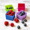 image:imageYumbox Silicone Bento Lunch Box Accessories and Baking Cups Set of 8 Multicolor Mini Cubes 2 x 2 x 15 inches