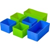 image:imageYumbox Silicone Bento Box Accessories  Set of 6 Multicolor Mini Cubes 4 amp Rectangles 2 in Blue amp Green  Perfect for Lunch Portions amp Baking Cups