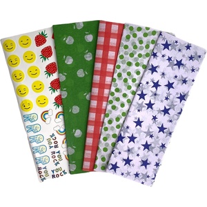 image:imageYumbox Sandwich Paper Wrap 40 Sheets 4 Designs 12x12 in papers plus 40 fun stickers  Stars